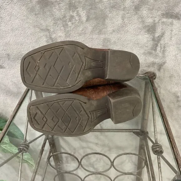 ARIAT BOOTS KIDS size 13.5  STYLE 10014101 SQUARE TOE pull on - Picture 8 of 15